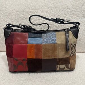 **** SOLD ****RARE Coach Multicolor Patchwork Shoulder Bag